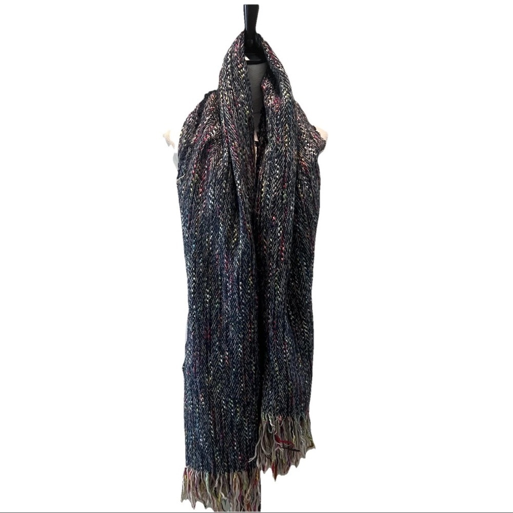 NWT Shiraleah Chicago Cape/Poncho/Wrap Rainbow Rastafarian Boho Hippie - Picture 2 of 5